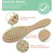 Wooden Baby Hair Brush and Comb Set (4-Piece) for Newborns and Toddlers | Ideal for Cradle Cap | Natural Wood Bristles | Includes Scalp Massage Brush | Perfect Baby Registry Gift - Buy Online on GoSupps.com