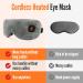 Heated Eye Mask for Dry Eyes - Cordless Warm Compress 3 Temp Settings Washable 1000mAh - Perfect Gift for Friends (Grey - Buy Online on GoSupps.com