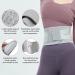 ZD Back Brace for Lower Back Pain - Breathable Lumbar Support Belt for Herniated Disc & Sciatica - Adjustable Size L - Men & Women - Light Grey - Buy Online on GoSupps.com