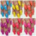 AIMEILI Neon Gel Nail Polish Set - Hot Pink, Yellow, Orange, Blue, Purple - 60ml Total - Kit Set 11 - Buy Online on GoSupps.com