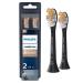 Philips Sonicare Genuine A3 Premium All-in-One Replacement Toothbrush Heads, 2 Brush Heads, Black, HX9092/95 2 Black