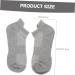 FRCOLOR 4 Pairs Combed Cotton Socks Sports Breathable Stockings Running Socks Low-cut Liners Socks Breathable Sports Stockings Running Cotton Socks All Season Cotton Socks Summer Socks White Grey 21x5x0.3cm - Buy Online on GoSupps.com