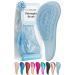 Detangle Hair Brush for Curly Hair Straight Dry & Wet Hair - Detangling Hair Brush for Thick Hair & Fine - Curly Hair Brush for Kids Women & Toddlers - Vegan Detangler Hair Brush by Lily England 1 Count (Pack of 1) Blue Water