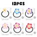 Lurrose 12pcs Hawaiian Plumeria Flower Hair Ties | Elastic Hair Bands for Women Girls | Soft Ceramic Hair Ropes | Ponytail Holders - Buy Online on GoSupps.com