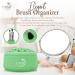 3 in 1 Silicone Makeup Brush Cleaner | Mat Drying Rack & Organizer | Best Tool for Beauty Cosmetic Brushes Green - Buy Online on GoSupps.com
