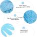 12pcs Exfoliating Bath Gloves & Washcloths Korean Shower Scrubber Set for Women | Soft Polyester Exfoliate Mitts - Buy Online on GoSupps.com