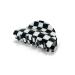 Two Oh One Checkered Hair Clip Claw Acrylic Strong Hold Women's Accessory for all Hair Type  Black