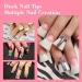 500PCS Clear Half Cover Duck Nail Tips for Acrylic Nails - Professional False Nails for Manicure Salon and DIY Home Use - Buy Online on GoSupps.com
