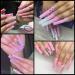504 PCS Extra Long Clear Nail Tips for Acrylic Nails - Professional Half Cover Square French Fake Nails - 12 Sizes, Straight Tapered, DIY - Buy Online on GoSupps.com
