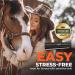 Equigroomer Self-Cleaning Fur Care Brush for Horses Gentle Effective Hair & Dandruff Removal | Safe for Sensitive Skin (Black) - Buy Online on GoSupps.com