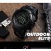 Mens Military Digital Sports Watch with Survival Compass | 50M Waterproof, 3 Alarm, Stopwatch | Black - Buy Online on GoSupps.com
