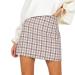 Women short winter elastic high waist cord flower flower ruffles short skirt mini skirt winter skirt a line wrap rock dress winter ladies elegant neckholder pink l