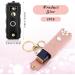 2 Pack Keychain Chapstick Holder - PU Leather Lip Balm & Lipstick Holder with Key Ring - Travel Essential (Pink Black - Buy Online on GoSupps.com