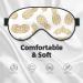 Golden Pineapple Sleep Eye Mask - Soft Light-Blocking Blindfold for Travel | Eliminate Fatigue & Enhance Sleep - Buy Online on GoSupps.com