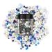 Stargazer Chunky Glitter Shaker Holo. Cosmetic glitter for use on the eyes lips face body hair and nails. 5 g (Pack of 1)