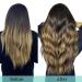Doores Real Hair Extensions Clip In - 24 Inch Dark Brown to Chestnut Brown & Dirty Blonde Highlights - 120g Remy Human Hair - 7 Pieces - Buy Online on GoSupps.com