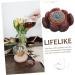 Miniature Lotus Figure Massager Rollerball | Homsfou Auto-Decor Hand Exercise Plate | Vintage B ro Decoration | 3.2x2.7cm Wooden Ornament - Buy Online on GoSupps.com