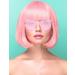 PLANTURECO Pink Wig and Party Sunglasses Pink Wigs for Women Pink Wig with Bangs Light Pink Wig Pink Bob Wig Pink Cosplay Wigs and Party Wigs - Bachelorette Party Wigs Decorations Favors - Buy Online on GoSupps.com