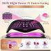 Buy UV LED Nail Lamp 280W Professional Nail Dryer with 66 Beads Fast Curing Gel Polish Auto Sensor & 4 Timer Settings for Perfect Nail Art International Shipping Available - Buy Online on GoSupps.com