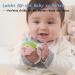 Buy BPA Free Multi-Colored Umbrella Bite Ring for Babies - Suction Foot Teething Toy for Boys & Girls - Buy Online on GoSupps.com