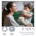 Osilk 3-Set 100% Silk Hair Ties - Light Gray Scrunchy Hair Jewelry Elastic Bands & Rubber Bands (3 Pieces) - Buy Online on GoSupps.com