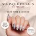 Beetlejuice x Glamnetic Press On Nails - Sandworm | Reusable 3D Short Almond False Nails | 30 Nail Kit with Glue | Salon Quality & 15 Sizes Available - Buy Online on GoSupps.com