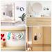 Adhesive Scrunchie Holder 2-Pack - DIY Hair Accessories Organizer - Wall Hooks - Waterproof - Simple Style White - Buy Online on GoSupps.com