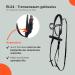 RL24 Real Leather Bridle for Horses | Funny HKM Wooden Horse Accessories | Black Bridle with Reins | Perfect Horse Toys for Children - Buy Online on GoSupps.com