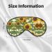 Unisex Sunflower Print Sleeping Eye Mask | Soft & Adjustable Face Mask for Light Blocking - Buy Online on GoSupps.com