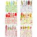 Nail Decoration Manicure Self-Adhesive 3D Fruits Nail Art Nail Stickers Nail Art Decals Supplies(15) (Multicolor 15) - Buy Online on GoSupps.com