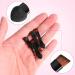 Lurrose Double Sided Eye Shadow Sponge Applicator & Brow Brush Set - 20pcs (Black) | Portable Makeup Tool - Buy Online on GoSupps.com