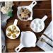 Zerodeko 1pc Baked Snails Snail Dish Escargot Serving Seafood Plate Server Dish Footed Plates Oyster Plates Ceramic Baking Lemon Plate Octopus Ceramics Kitchenware 21X16.4CM White - Buy Online on GoSupps.com