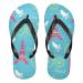 Mnsruu Paris Eiffel Tower lemon fruit bird flip flop flip sandals home slippers hotel spa bedroom travel l for men women medium multi -colored