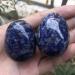 Ladeukoi Stone Egg Figurines - Polished Sodalite Healing Crystal Easter Eggs with Wooden Stand | 45mm Tall | International Shipping Available - Buy Online on GoSupps.com