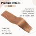 Hotlulana 14BOL/35CM Auburn Ginger Tape In Extensions | 100% Remy Real Hair | 20pcs Skin Weft | Invisible & Natural - Buy Online on GoSupps.com