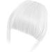 Silver Gray Clip In Bangs Hair Extensions - Thick Straight Hairpiece for Women - Buy Online on GoSupps.com