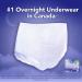Tena Incontinence Underwear for Overnight Unisex Large 11 Count Large 11 count Solid - Buy Online on GoSupps.com