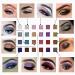Glitter Eyeshadow Palette - 10 Highly Pigmented Sparkle Shades for Long Lasting Makeup - Buy Online on GoSupps.com