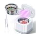 Ultrasound U -V cleaner for denture - 45kHz device for tooth rails mouth protection braces toothbrush heads and jewelry white