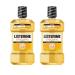 Listerine Original Intense Antiseptic Oral Care Mouthwash to Kill 99.9% of Germs That Cause Bad Breath Plaque and Gingivitis ADA-Accepted Mouthwash Intense Original Flavored Oral Rinse 1L X 2