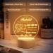 Engraved Acrylic Night Light - Unique Husband Gift for Anniversary, Wedding, Birthday - Energy Class F Night Lamp - Buy Online on GoSupps.com