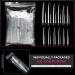 AORAEM Clear Extra Long Stiletto False Nail Tips 120 Pcs - 12 Sizes Acrylic Fake Nails - Buy Online on GoSupps.com