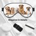 Soft Blackout Sleep Mask for Better Sleep | Reusable Eye Masks for Travel | Pomeranian Pattern Gift for Him & Her - Buy Online on GoSupps.com