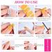 Ceboic Half Hardened UV Gel Strips - 22 Self-Adhesive French Nail Polish Stickers | Salon Quality Red Gel Nail Foils for Women & Girls | Christmas Nail Art Decoration - Buy Online on GoSupps.com
