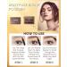 Eyebrow Powder Kit-2 Colors Soft Eye Brow Tinted Powder Palette Waterproof & Long Lasting Dark/Light Brown Brow Filler Professional Eyebrow Contour Makeup for Women with Mirror Brow Tool-Set1# 01# - Buy Online on GoSupps.com