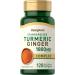 Piping Rock Turmeric and Ginger Supplement 1800mg | 120 Softgel Capsules | with Black Pepper Extract | Herbal Extract Complex | Non-GMO Gluten Free