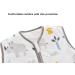 Chilsuessy Winter Baby Sleeping Bag with Feet 2.5 TOG | 100% Cotton Toddler Wearable Blanket | Cute Rhino Design | 70cm/6-18 Months - Buy Online on GoSupps.com