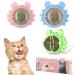 Havenfly 3 Catnip Balls Interactive Cat Toys 360 Rotating Catnip Treats with Storage Lid Effective for Cleaning Teeth and Enhancing Cat's Excitement (3PCS)