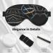SSIMOO DNA Chain Soft Sleep Eye Mask - Breathable Female Eye Patch for Travel & Relaxation - Black - Buy Online on GoSupps.com