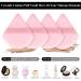 12 Pack Triangle Makeup Puff - Soft Powder Puffs for Loose & Mineral Foundation - Pink Cosmetic Tools - Buy Online on GoSupps.com
